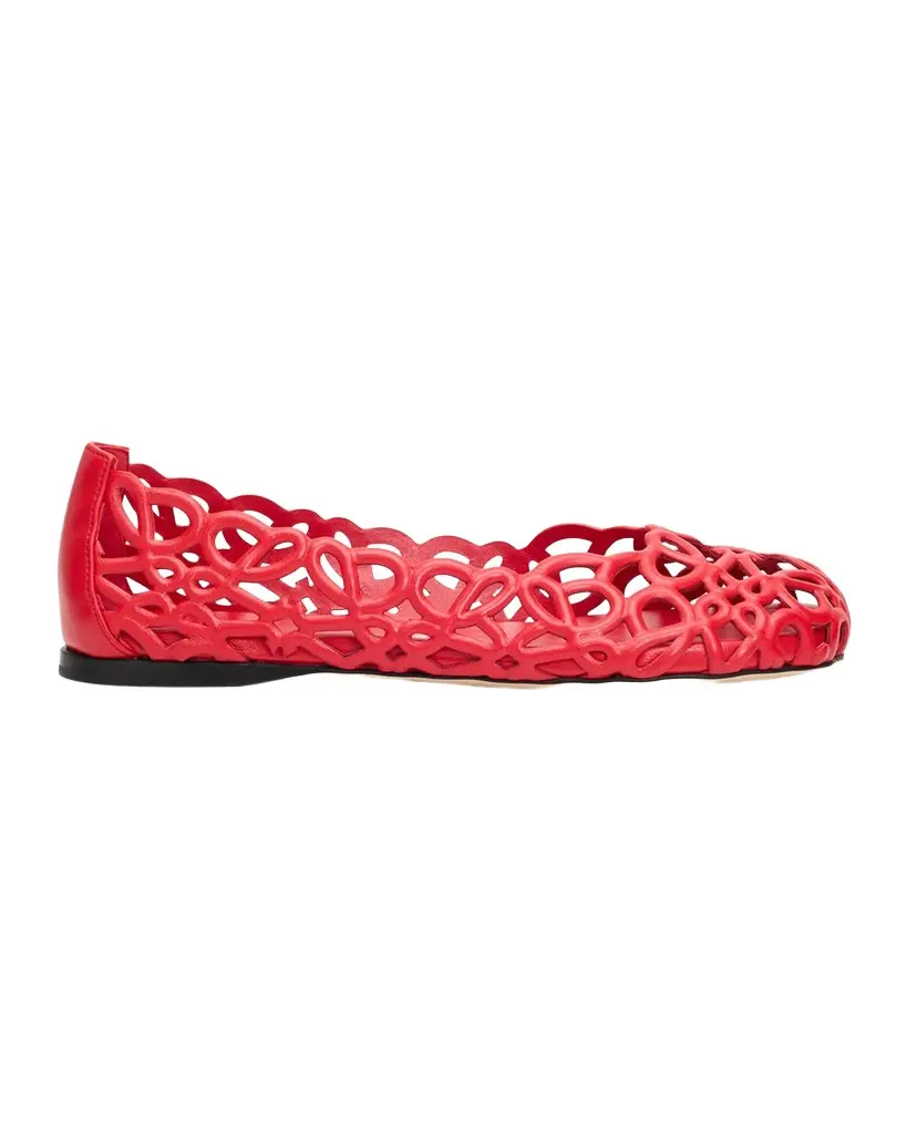 LOEWE Petal Anagram Leather Ballerina Flats | Image 1 LOEWE Petal Anagram Leather Ballerina Flats | Image 1