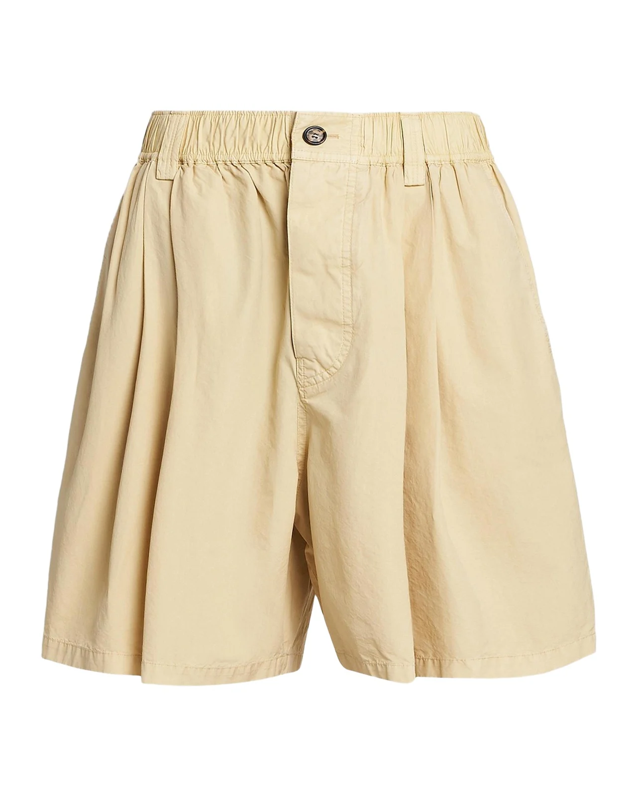 Marni Pleated Cotton Shorts