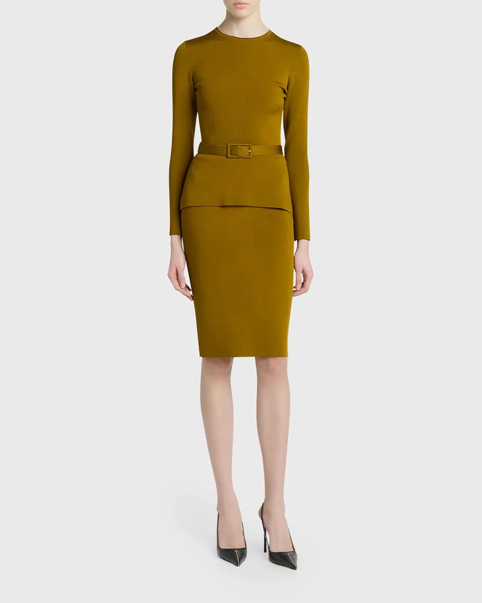 Tom Ford Belted Long-Sleeve Knit Top | Thumbnail 2 Tom Ford Belted Long-Sleeve Knit Top | Thumbnail 2
