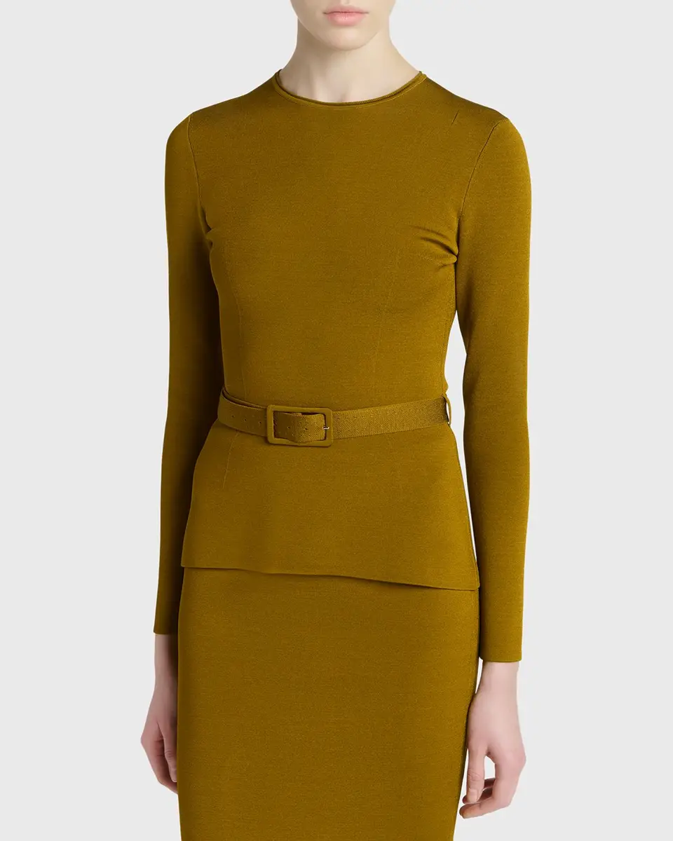 Tom Ford Belted Long-Sleeve Knit Top | Thumbnail 4 Tom Ford Belted Long-Sleeve Knit Top | Thumbnail 4