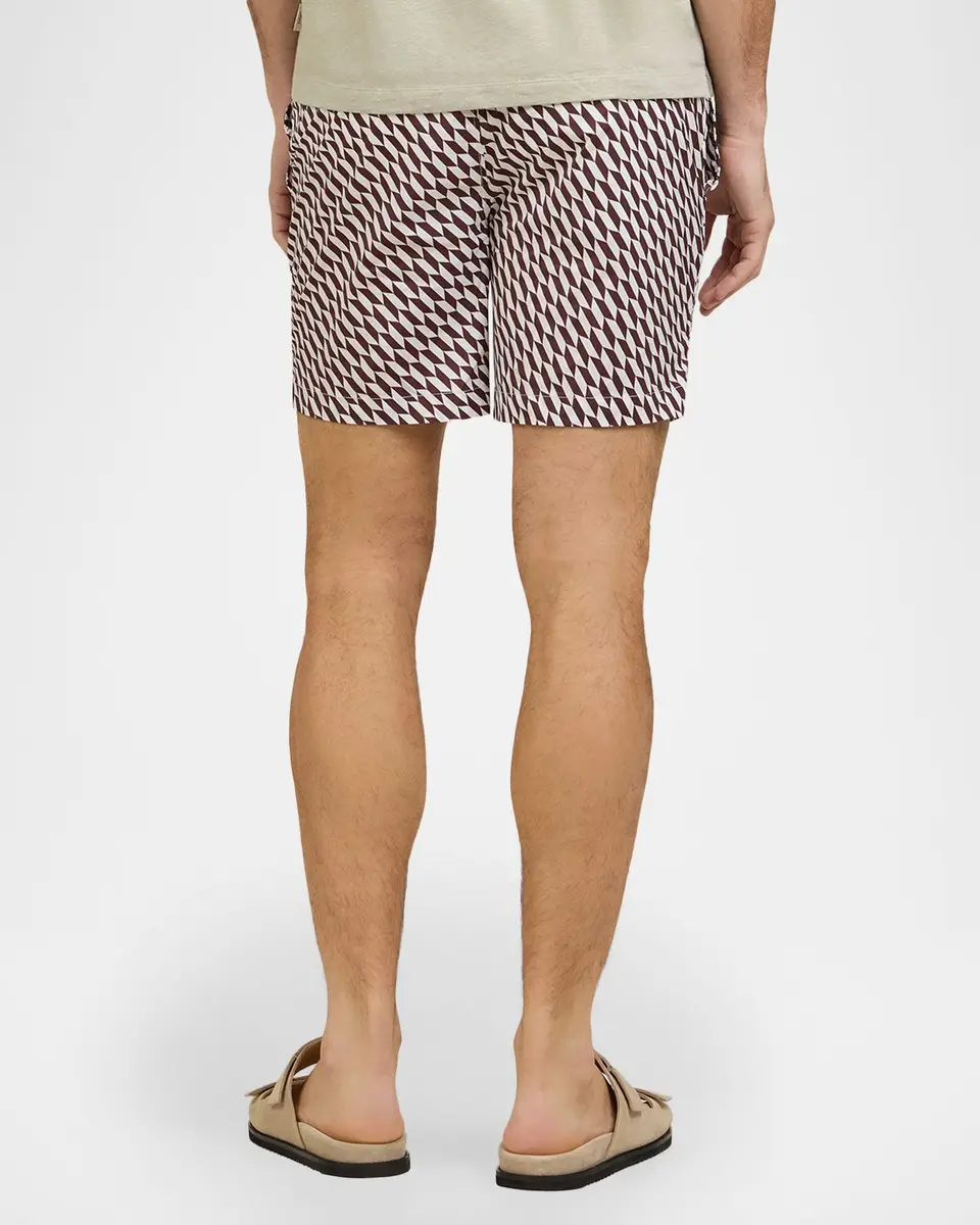 Onia Men's Charles 7 Geometric Swim Trunks | Thumbnail 4 Onia Men's Charles 7 Geometric Swim Trunks | Thumbnail 4