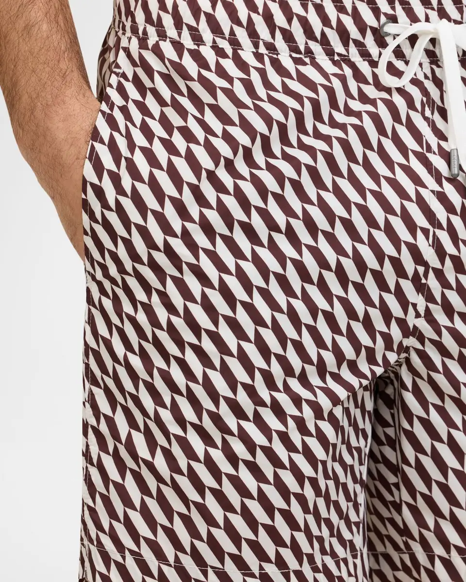 Onia Men's Charles 7 Geometric Swim Trunks | Thumbnail 5 Onia Men's Charles 7 Geometric Swim Trunks | Thumbnail 5