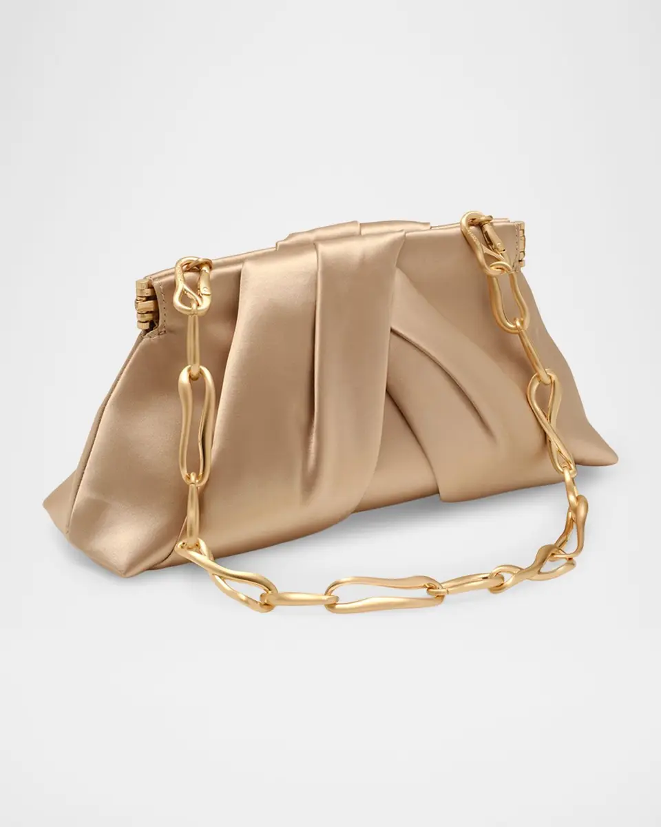 Cult Gaia Lia Mini Pleated Satin Clutch | Thumbnail 5 Cult Gaia Lia Mini Pleated Satin Clutch | Thumbnail 5