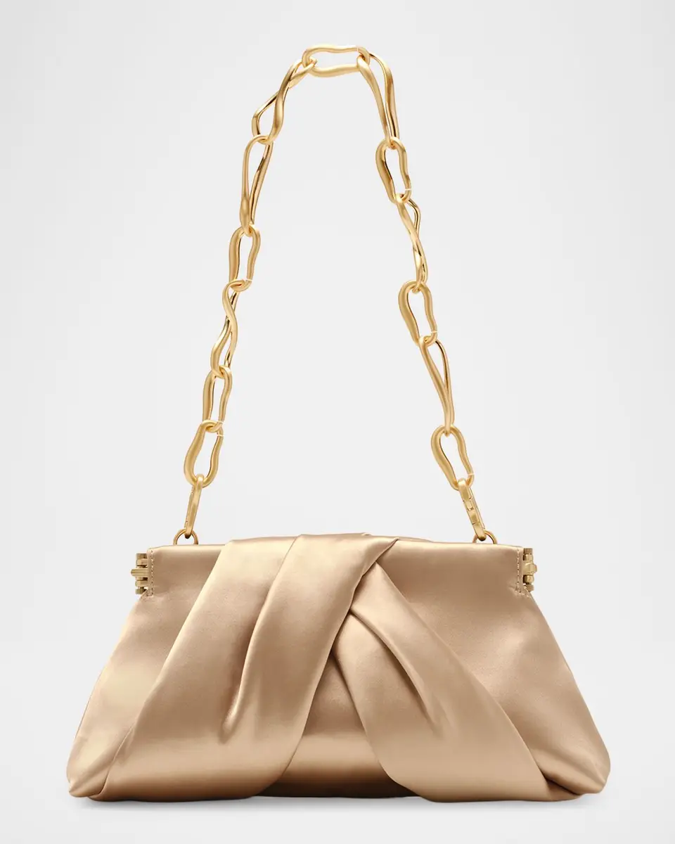 Cult Gaia Lia Mini Pleated Satin Clutch | Thumbnail 7 Cult Gaia Lia Mini Pleated Satin Clutch | Thumbnail 7