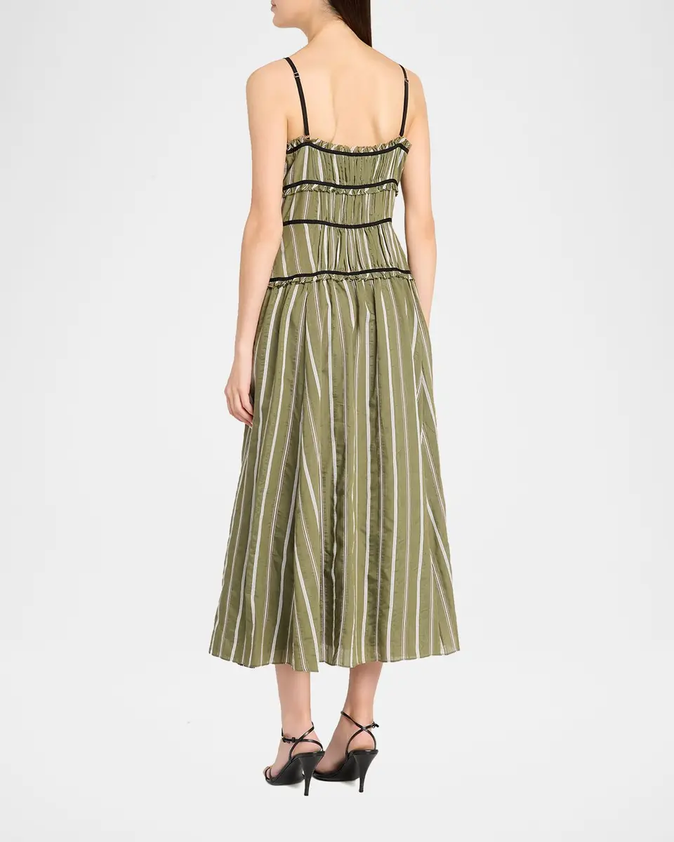 Cinq à Sept Celia Striped Maxi Dress | Thumbnail 3 Cinq à Sept Celia Striped Maxi Dress | Thumbnail 3