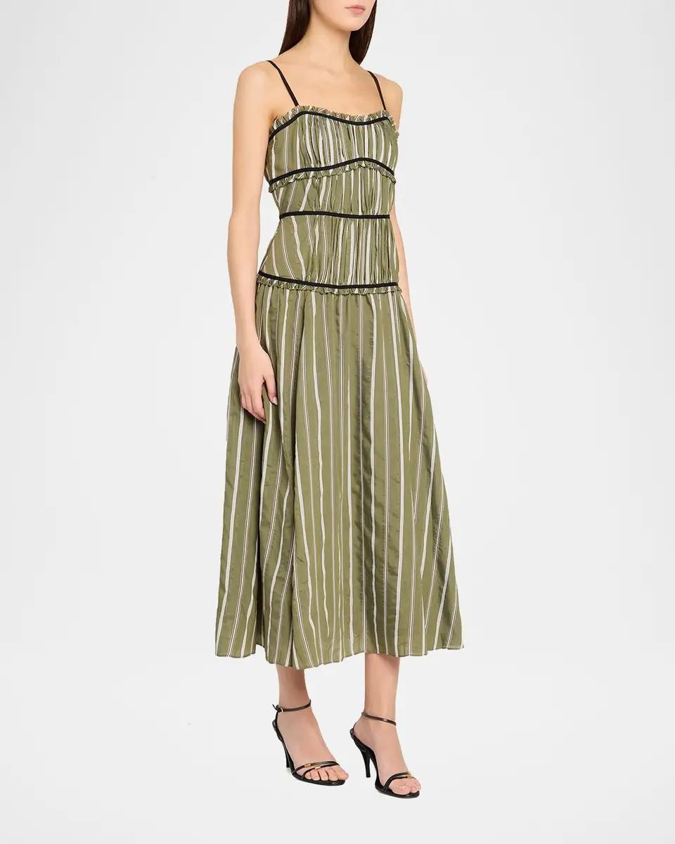 Cinq à Sept Celia Striped Maxi Dress | Thumbnail 4 Cinq à Sept Celia Striped Maxi Dress | Thumbnail 4