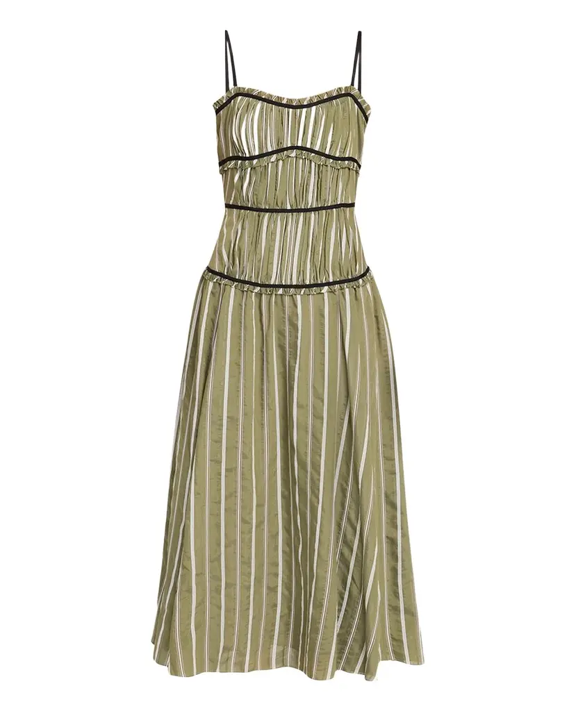 Cinq à Sept Celia Striped Maxi Dress | Image 1 Cinq à Sept Celia Striped Maxi Dress | Image 1