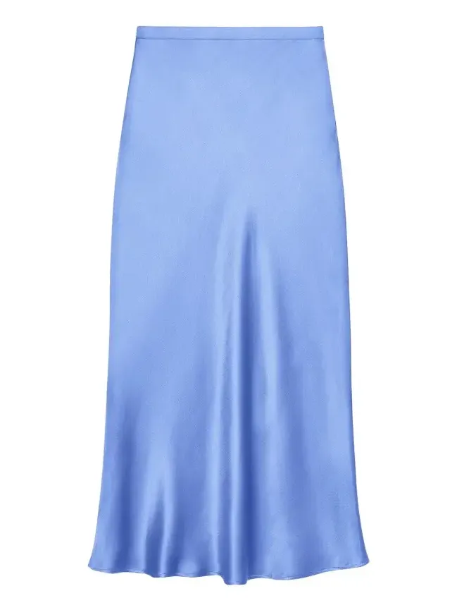 Bar Silk Slip Skirt