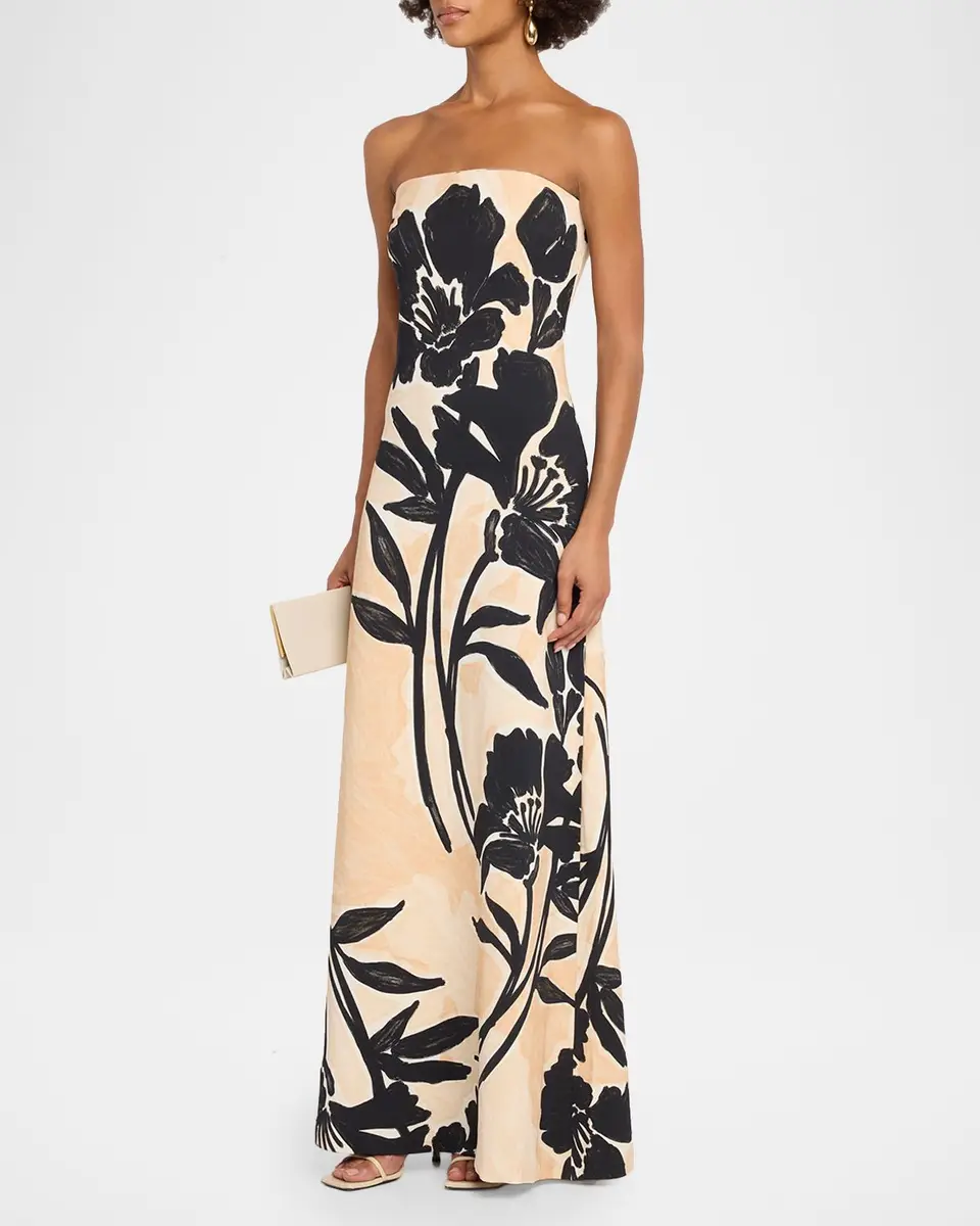 Cara Cara Benita Strapless Maxi Dress | Thumbnail 4