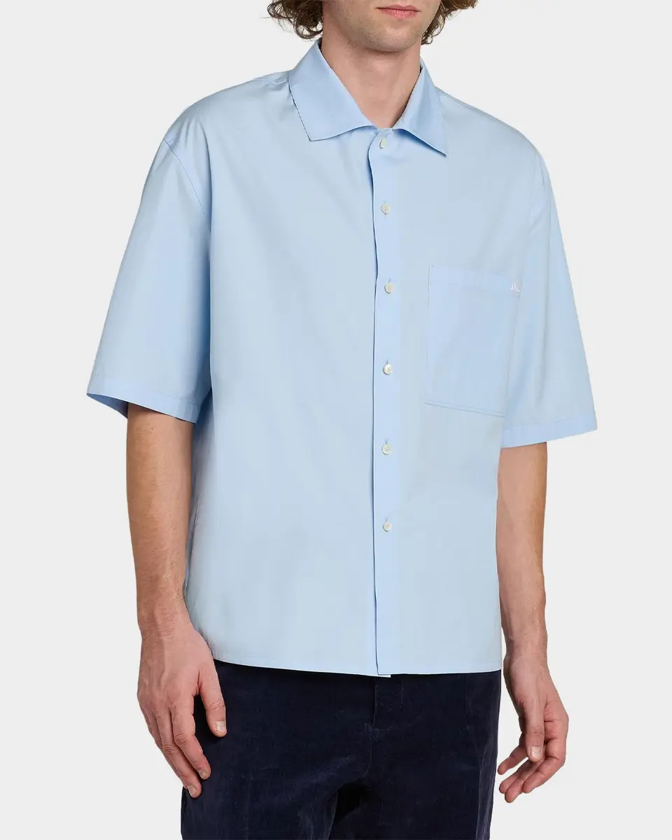 Jil Sander Logo-Embroidered Cotton Poplin Shirt | Thumbnail 4 Jil Sander Logo-Embroidered Cotton Poplin Shirt | Thumbnail 4