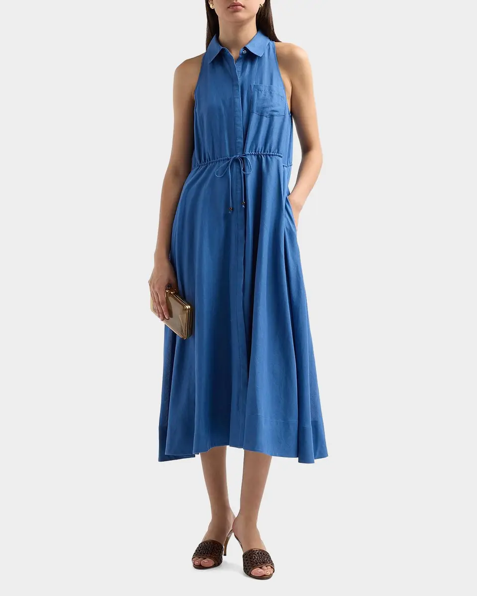 Toccin Tiana Linen-Cotton Drawstring Shirtdress | Thumbnail 2 Toccin Tiana Linen-Cotton Drawstring Shirtdress | Thumbnail 2