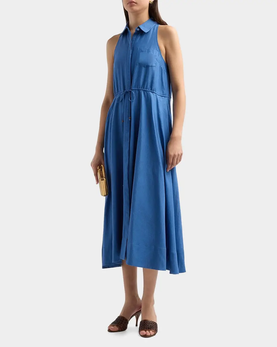Toccin Tiana Linen-Cotton Drawstring Shirtdress | Thumbnail 5 Toccin Tiana Linen-Cotton Drawstring Shirtdress | Thumbnail 5