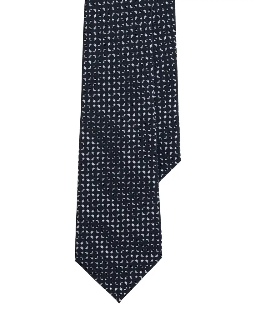 Ralph Lauren Purple Label Men's Silk Micro-Geometric Tie | Image 1 Ralph Lauren Purple Label Men's Silk Micro-Geometric Tie | Image 1