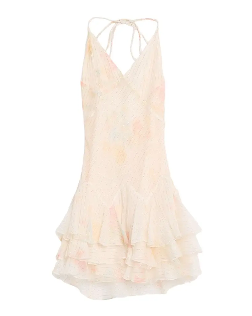 LoveShackFancy Adrinette Floral Tiered Mini Dress | Image 1 LoveShackFancy Adrinette Floral Tiered Mini Dress | Image 1