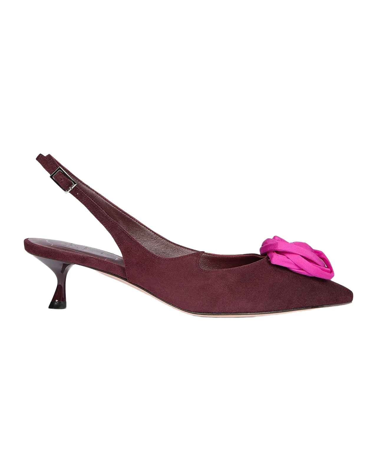 I Love Vivier 45MM Rose Suede Slingback Pumps