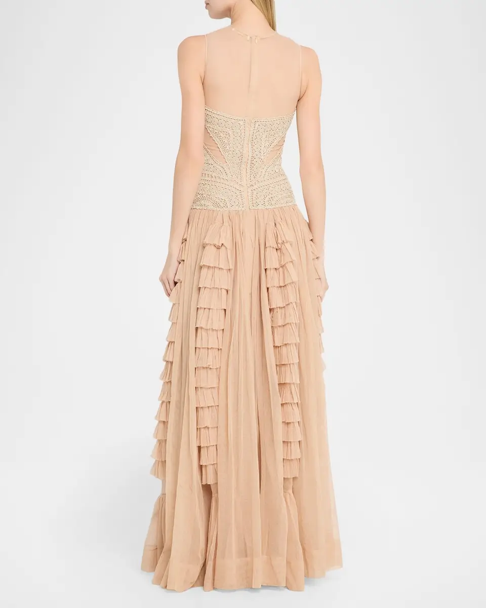 Ulla Johnson Orla Crochet Tulle Dress | Thumbnail 3 Ulla Johnson Orla Crochet Tulle Dress | Thumbnail 3