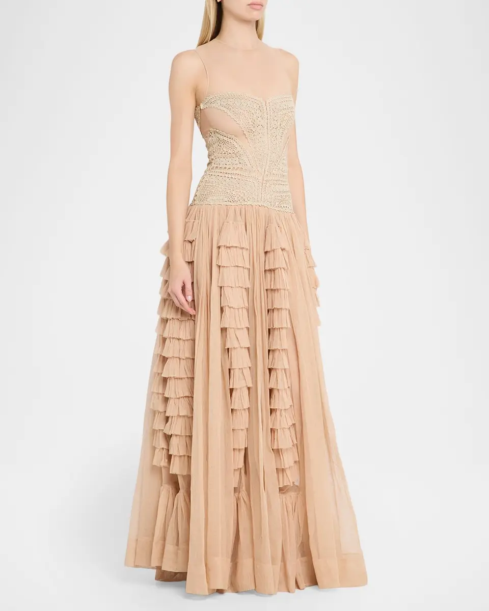 Ulla Johnson Orla Crochet Tulle Dress | Thumbnail 4 Ulla Johnson Orla Crochet Tulle Dress | Thumbnail 4