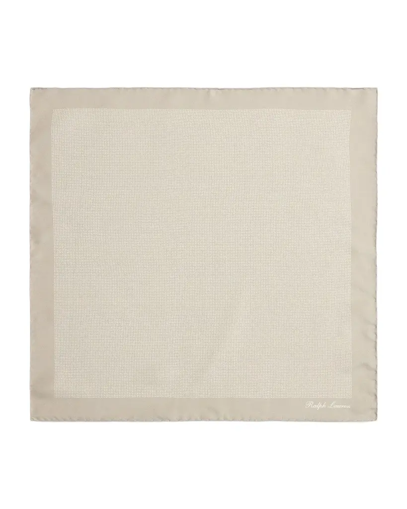 Men's Pin Dot Silk Pocket Square