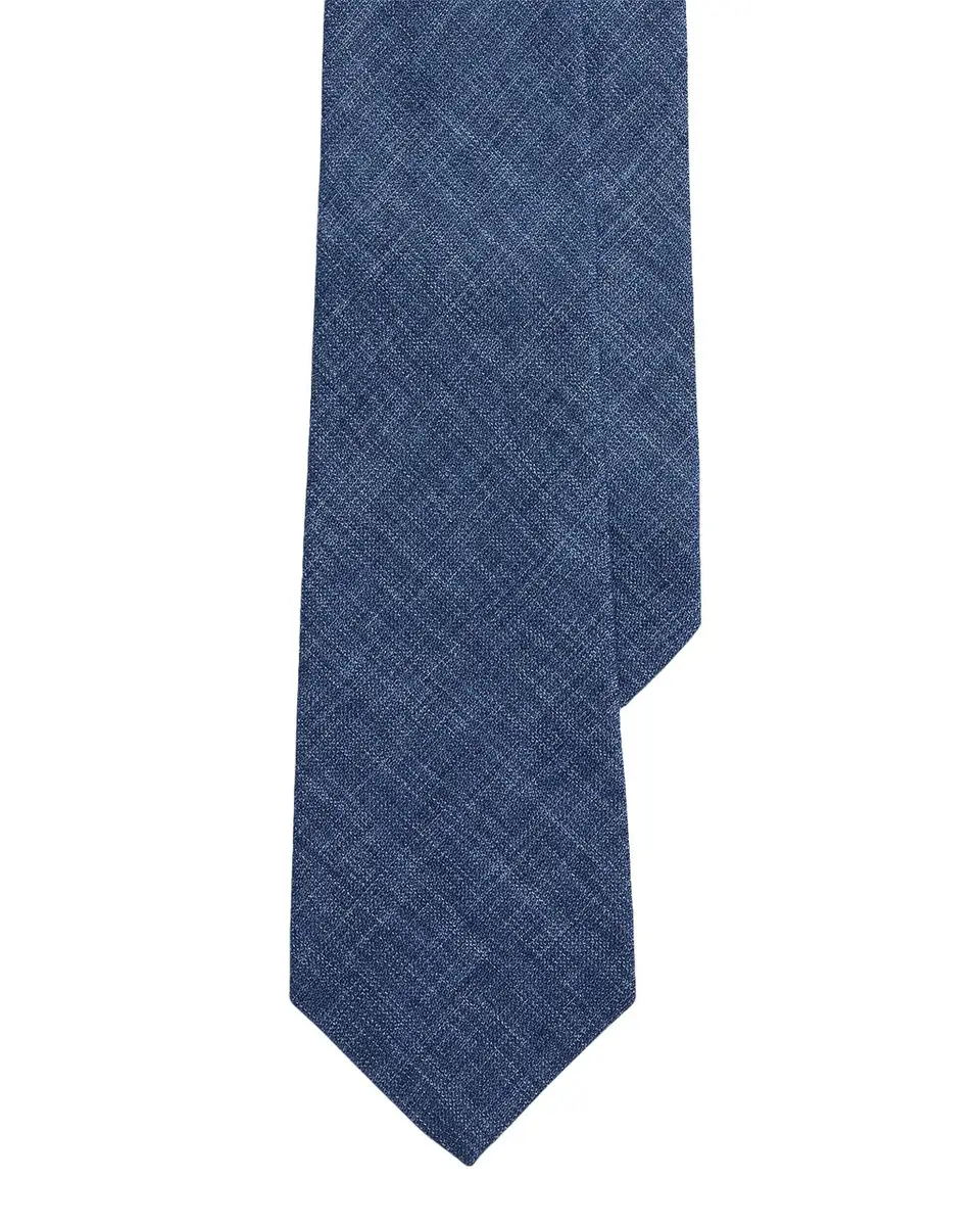 Ralph Lauren Purple Label Men's Délavé Linen-Blend Tie | Thumbnail 3 Ralph Lauren Purple Label Men's Délavé Linen-Blend Tie | Thumbnail 3