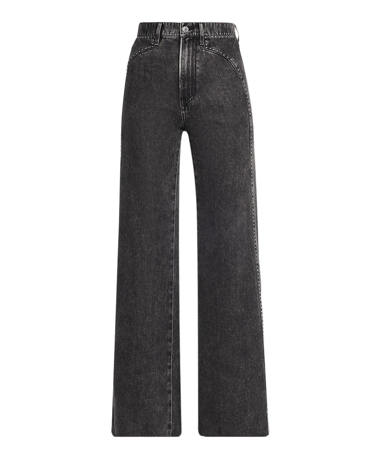 Grant High-Rise Embellished Wide-Leg Jeans Grant High-Rise Embellished Wide-Leg Jeans