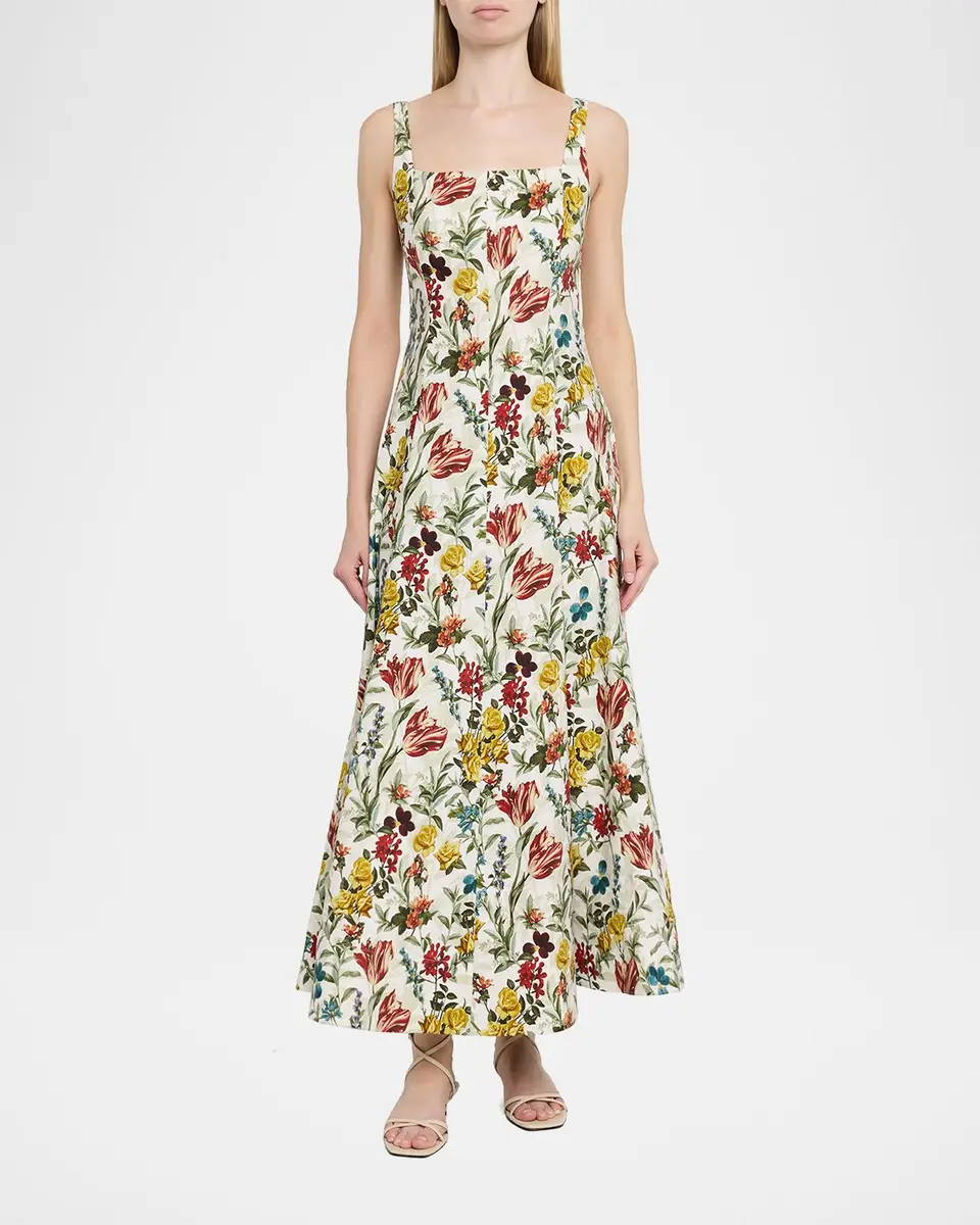 Alice + Olivia Polly Floral Maxi Dress | Thumbnail 2 Alice + Olivia Polly Floral Maxi Dress | Thumbnail 2