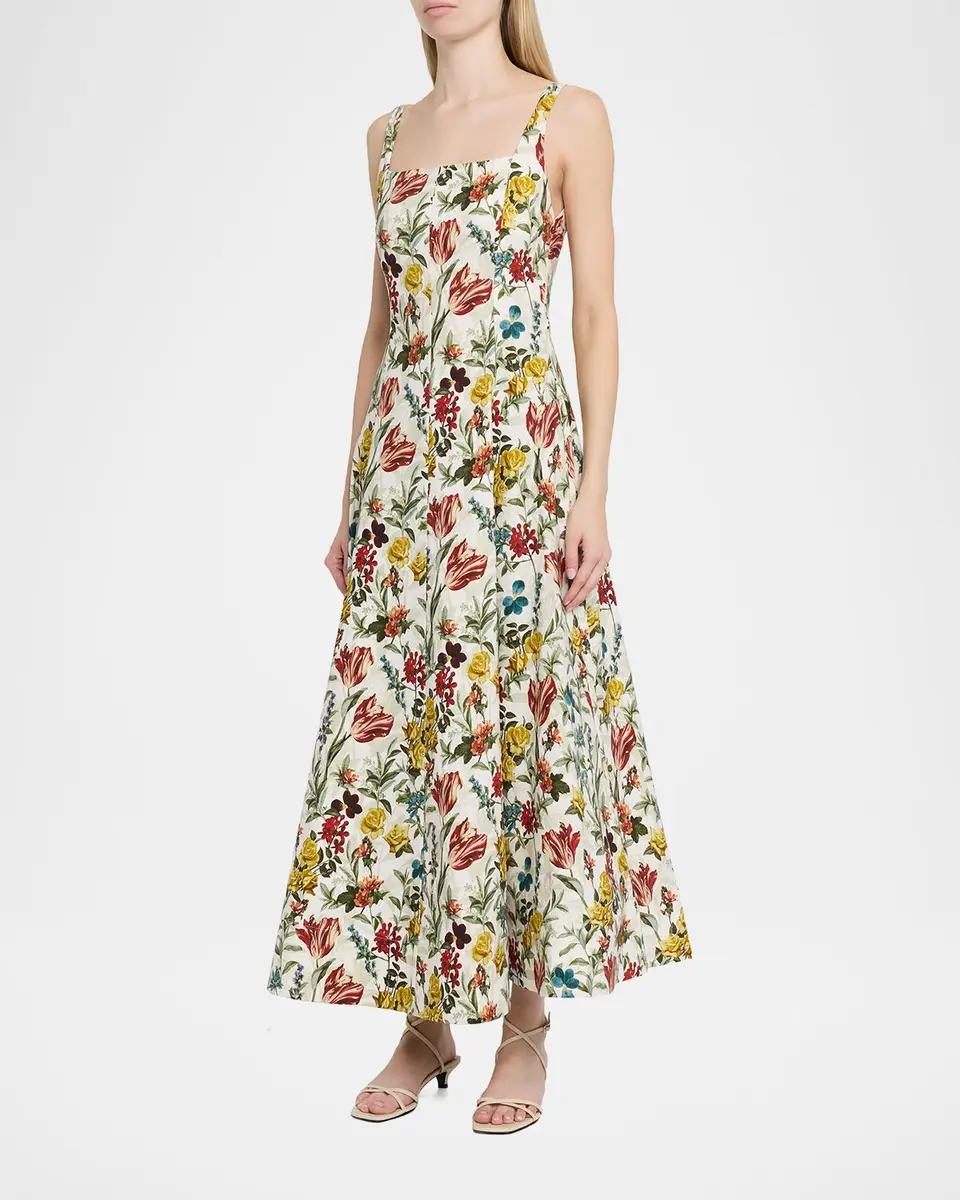 Alice + Olivia Polly Floral Maxi Dress | Thumbnail 4 Alice + Olivia Polly Floral Maxi Dress | Thumbnail 4