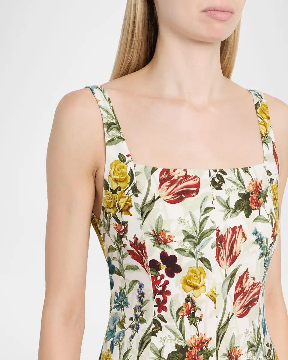 Alice + Olivia Polly Floral Maxi Dress | Thumbnail 5 Alice + Olivia Polly Floral Maxi Dress | Thumbnail 5