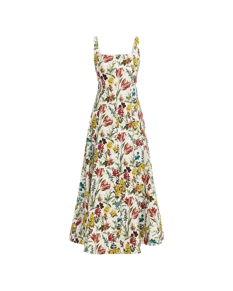 Alice + Olivia Polly Floral Maxi Dress | Image 1 Alice + Olivia Polly Floral Maxi Dress | Image 1
