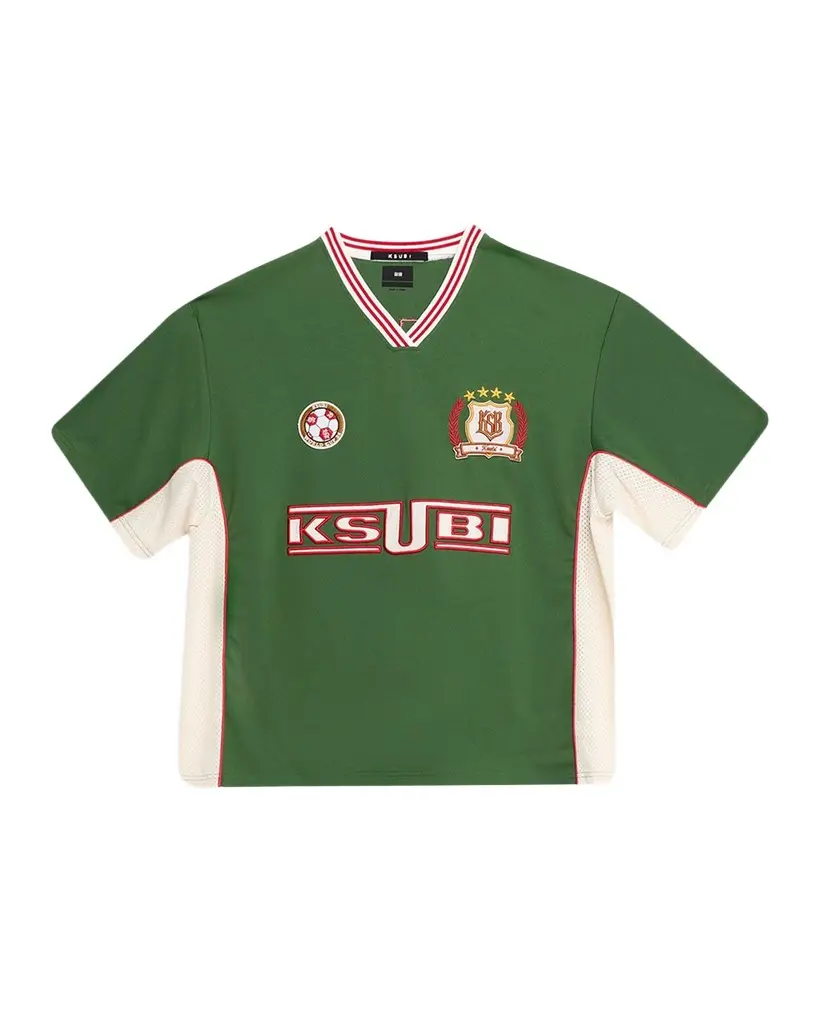 Ksubi Jersey-Printed V-Neck T-Shirt | Image 1 Ksubi Jersey-Printed V-Neck T-Shirt | Image 1
