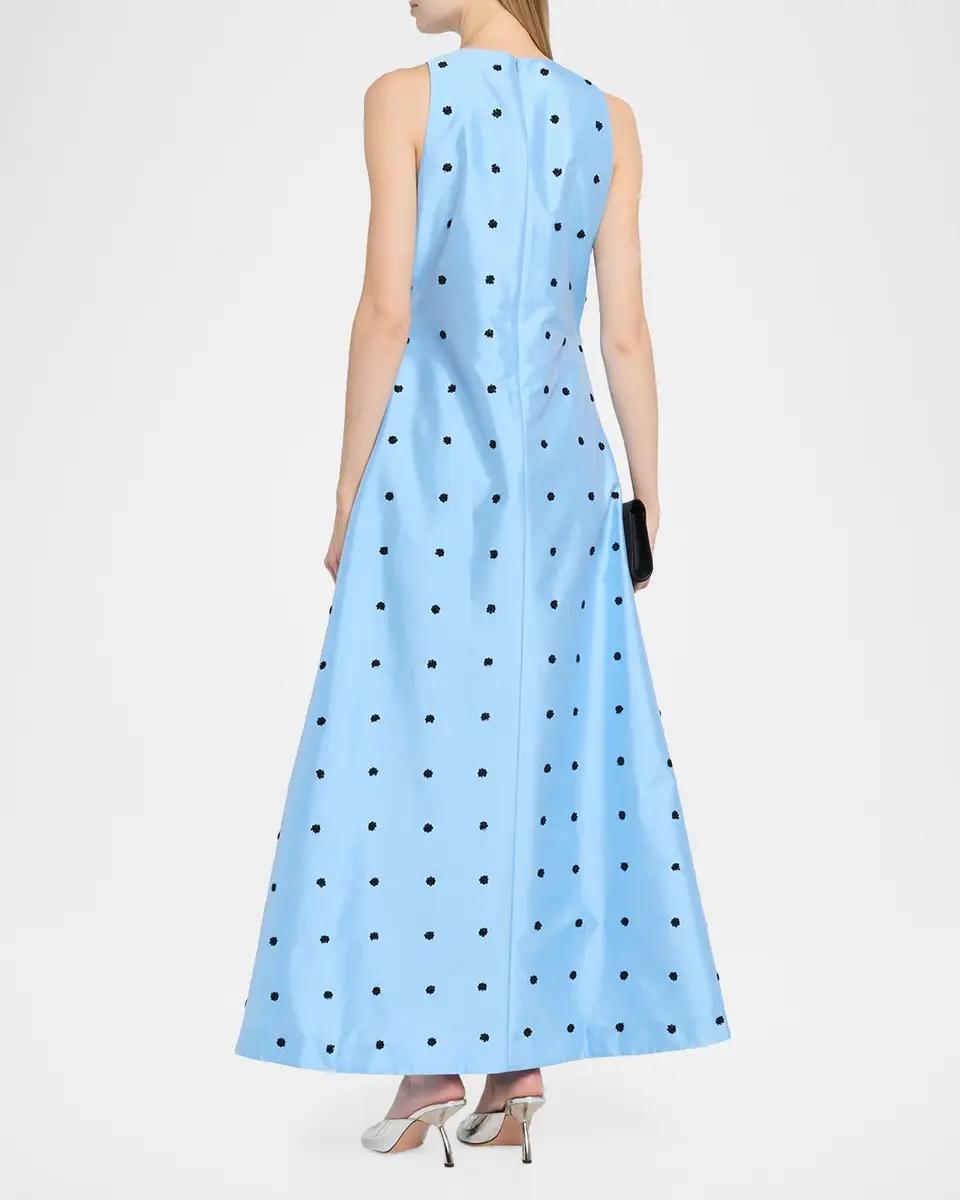 LOVEBIRDS Bennet Sequin Floral Dotted Maxi Dress | Thumbnail 3 LOVEBIRDS Bennet Sequin Floral Dotted Maxi Dress | Thumbnail 3