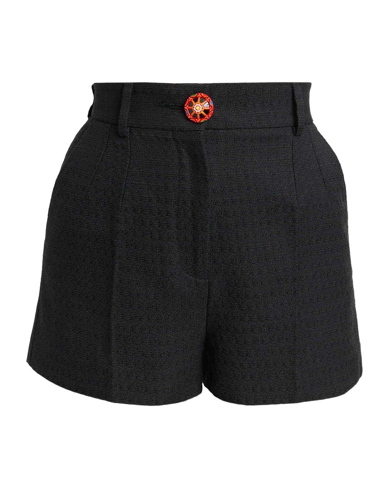 Dolce & Gabbana Carretto-Button Textured Cotton-Linen Shorts