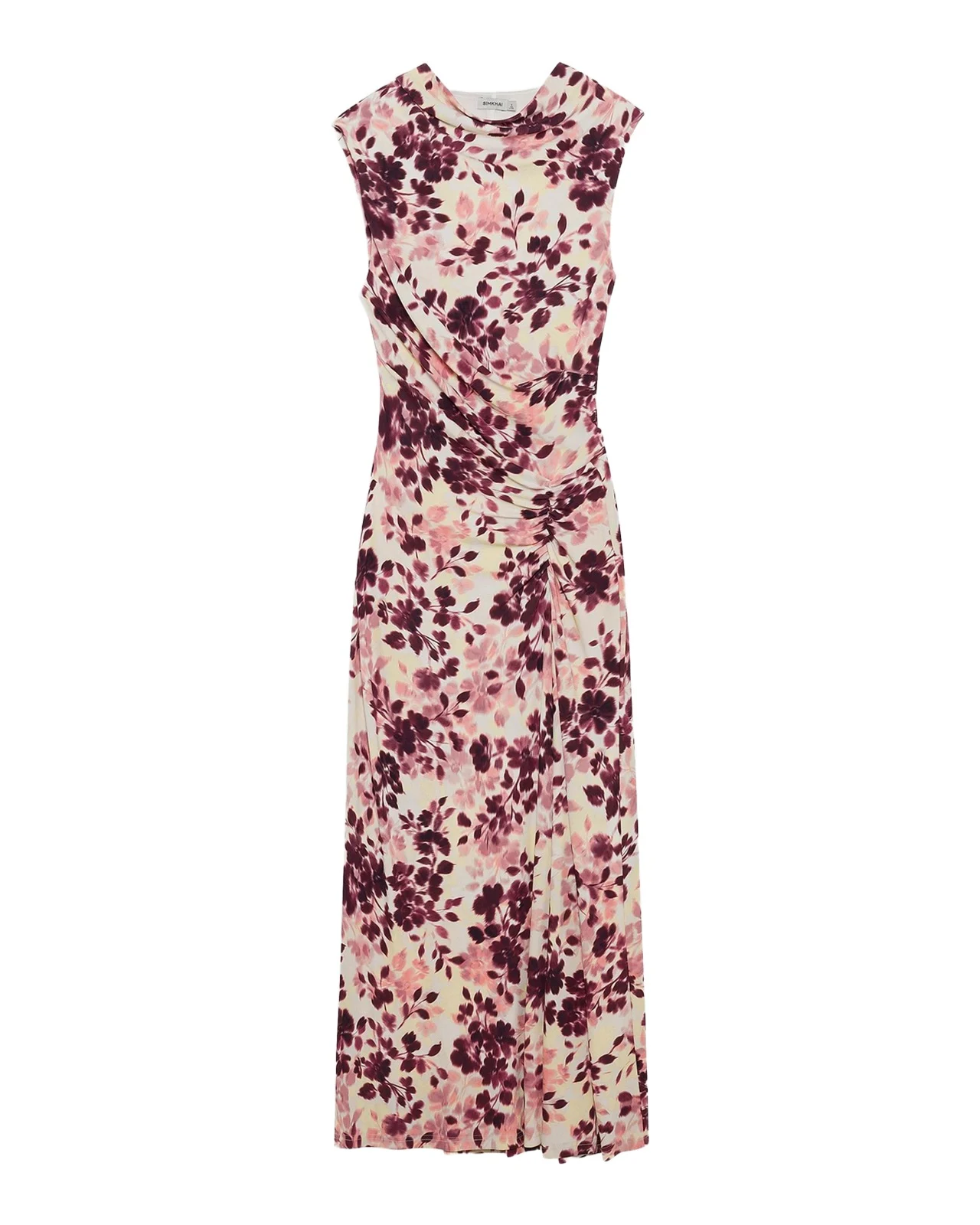 Acacia Draped Jersey Midi Dress Acacia Draped Jersey Midi Dress