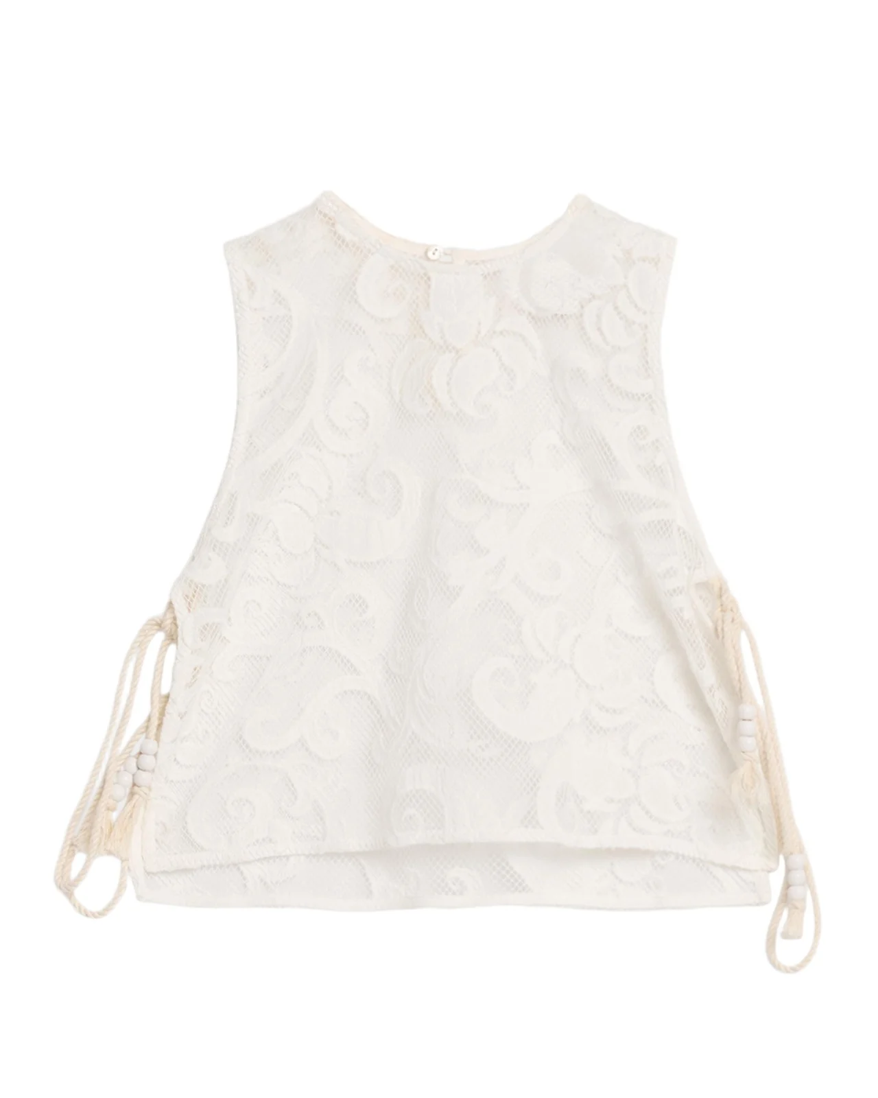 Bimini Embroidered Tie-Side Top Bimini Embroidered Tie-Side Top