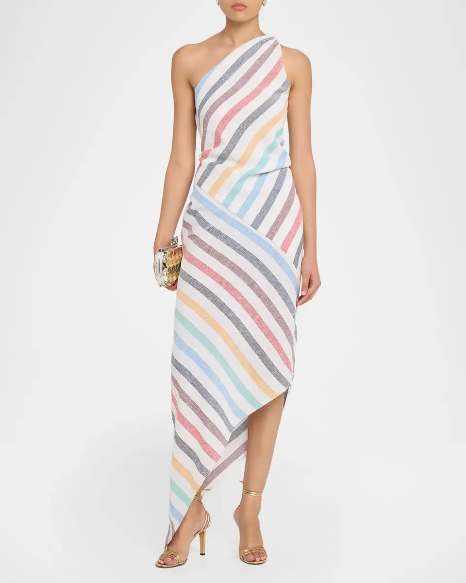 JBQ Mena Asymmetric Striped Dress | Thumbnail 2 JBQ Mena Asymmetric Striped Dress | Thumbnail 2