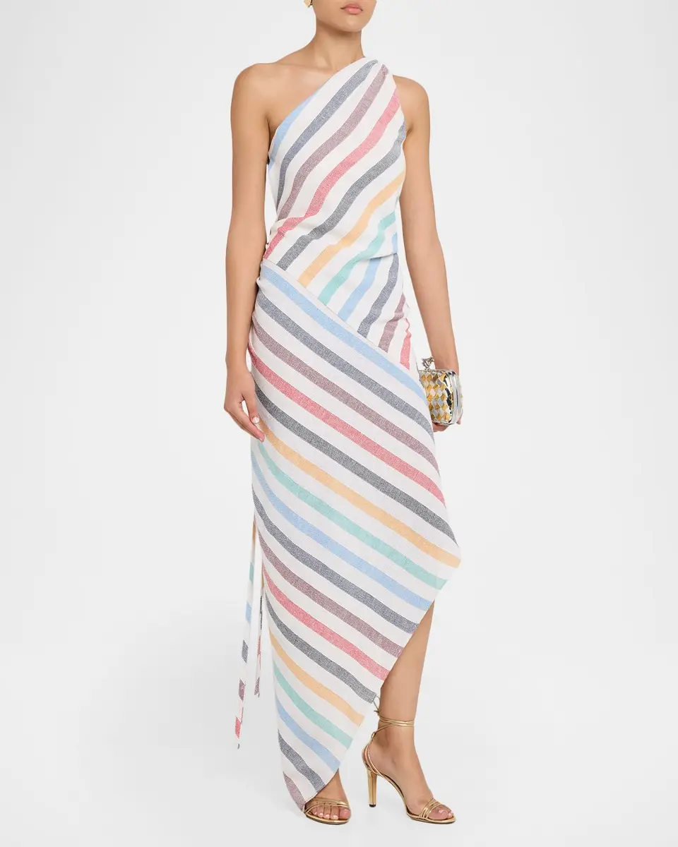 JBQ Mena Asymmetric Striped Dress | Thumbnail 4 JBQ Mena Asymmetric Striped Dress | Thumbnail 4