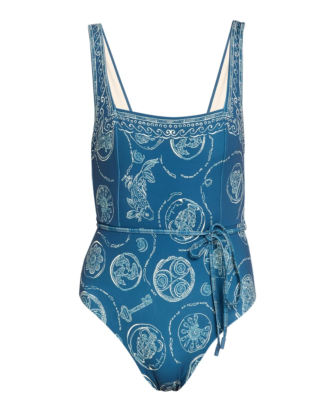 ALÉMAIS Lucky Square-Neck One-Piece Swimsuit
