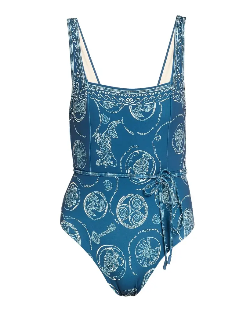 ALÉMAIS Lucky quare-Neck One-Piece Swimsuit | Image 1 ALÉMAIS Lucky quare-Neck One-Piece Swimsuit | Image 1