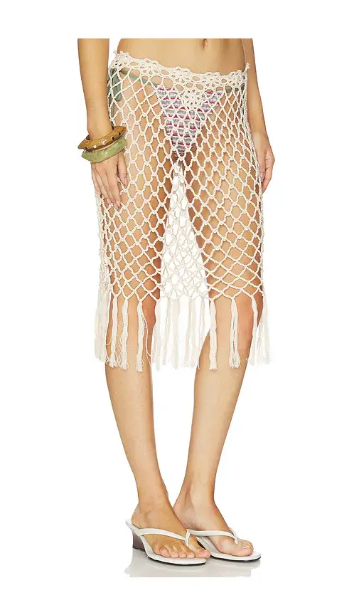 Frankies Bikinis Star Crochet Midi Skirt | Thumbnail 2