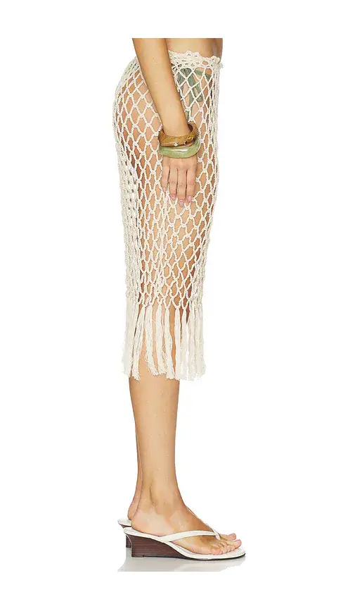 Frankies Bikinis Star Crochet Midi Skirt | Thumbnail 3