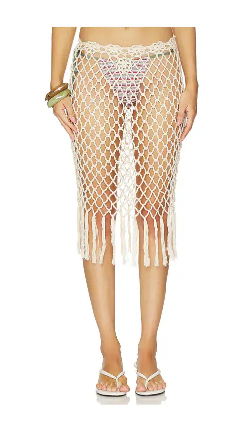Frankies Bikinis Star Crochet Midi Skirt | Image 1 Frankies Bikinis Star Crochet Midi Skirt | Image 1