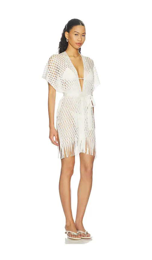 Luli Fama Caught Up Short Caftan | Thumbnail 3 Luli Fama Caught Up Short Caftan | Thumbnail 3