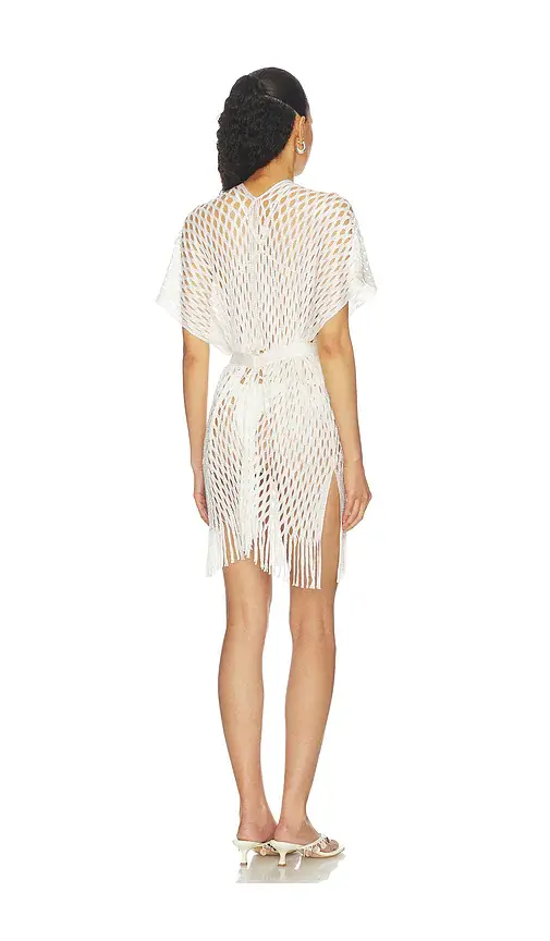 Luli Fama Caught Up Short Caftan | Thumbnail 4 Luli Fama Caught Up Short Caftan | Thumbnail 4