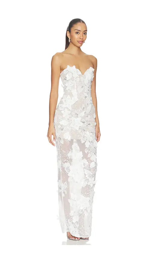 Bronx and Banco Dahlia Bridal Strapless Maxi Dress | Thumbnail 2 Bronx and Banco Dahlia Bridal Strapless Maxi Dress | Thumbnail 2