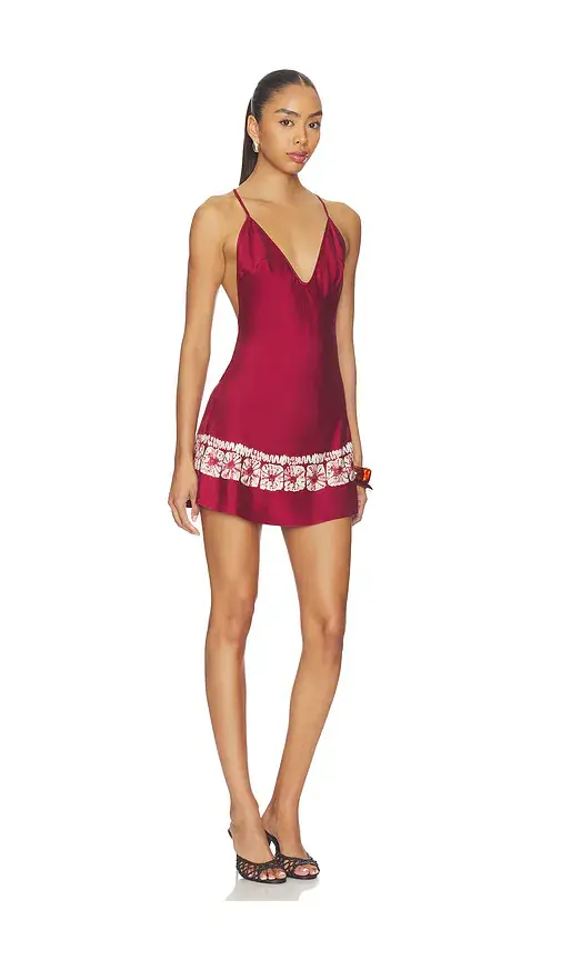 Frankies Bikinis Colette Silk Mini Dress | Thumbnail 2 Frankies Bikinis Colette Silk Mini Dress | Thumbnail 2