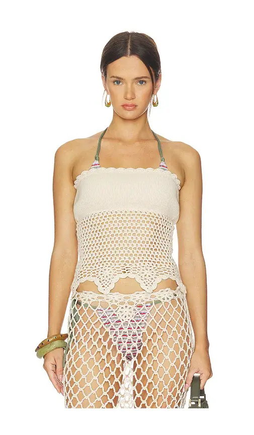 Frankies Bikinis Star Crochet Blouse | Image 1 Frankies Bikinis Star Crochet Blouse | Image 1