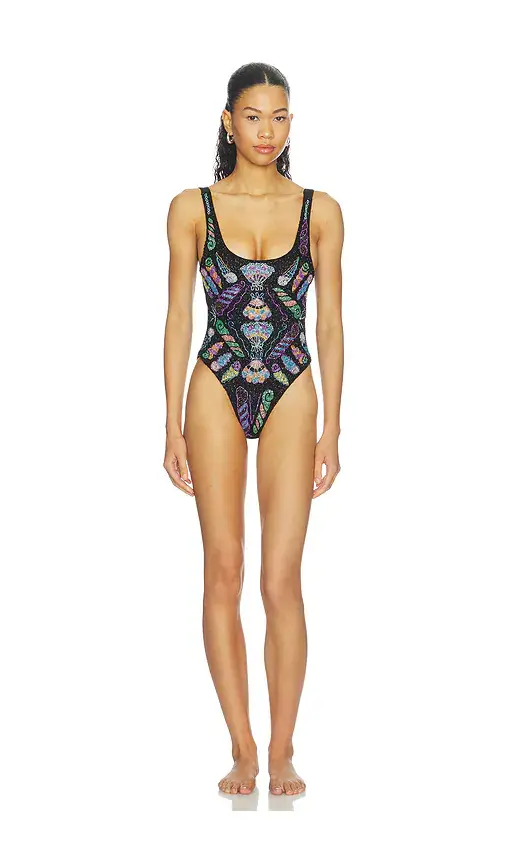 Oceanus Dreamy One Piece Shell Swimsuit | Image 1 Oceanus Dreamy One Piece Shell Swimsuit | Image 1