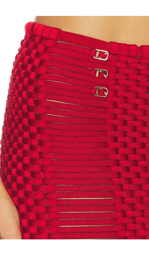Isa Boulder Woven Tight Micro Minii Skirt | Thumbnail 6