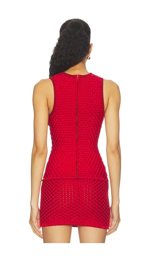 Isa Boulder Woven Tight Tank Top | Thumbnail 3