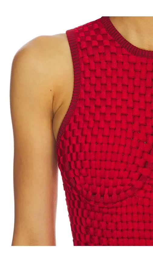 Isa Boulder Woven Tight Tank Top | Thumbnail 5
