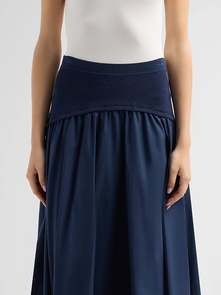 Simkhai Women's Ovie Cotton Midi Skirt | Thumbnail 5